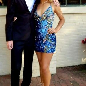 Fully Sequined Homecoming Dress